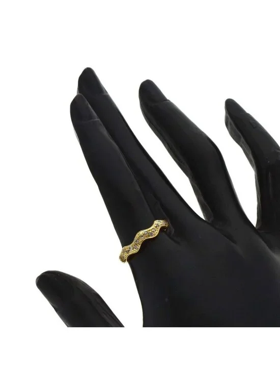 Saint Laurent Yves Diamond Ring 18k Yellow Gold - Picture 8 of 10